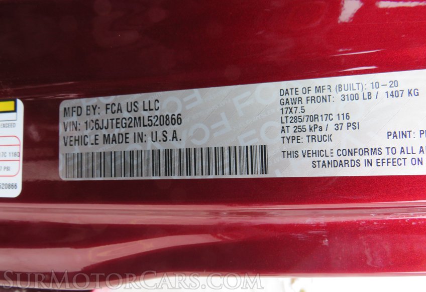 2021 Jeep Gladiator - Image 50