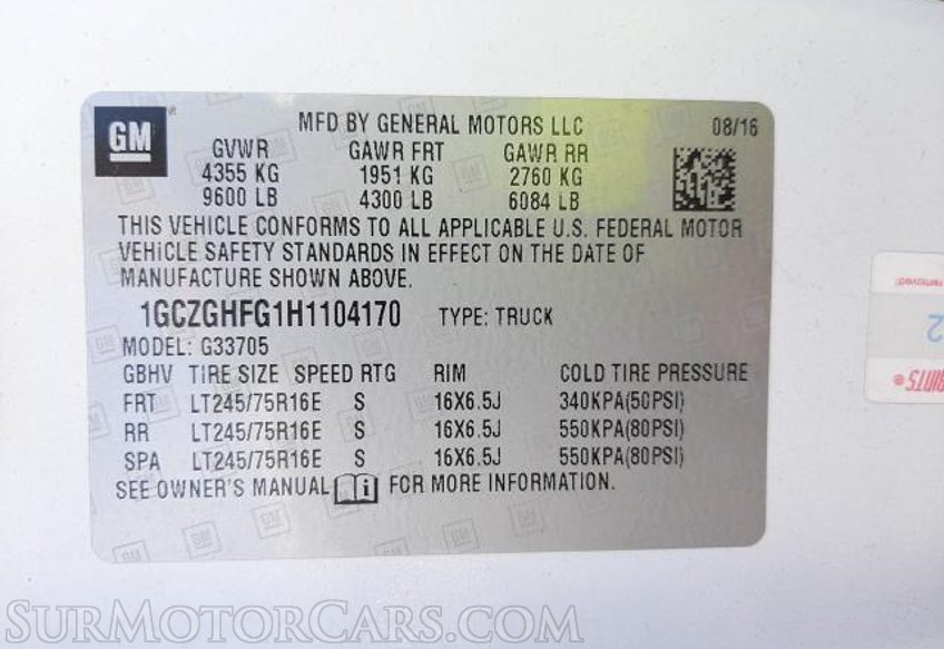 2017 Chevrolet Express Cargo Van - Image 9