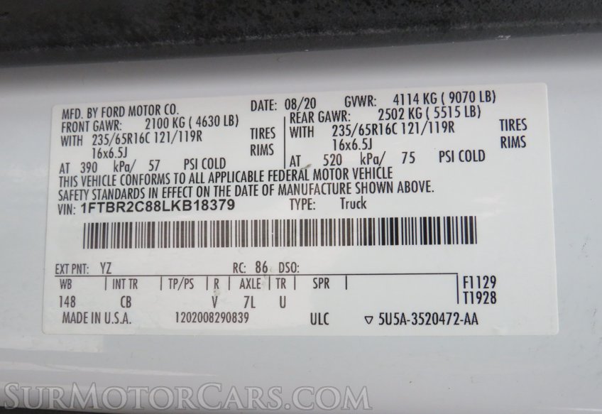 2020 Ford Transit Cargo Van - Image 51