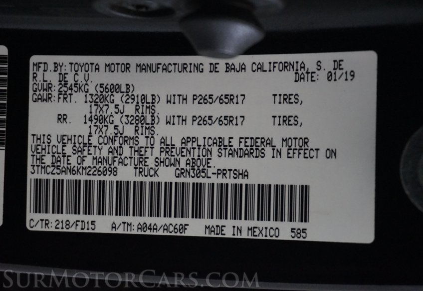 2019 Toyota Tacoma - Image 58