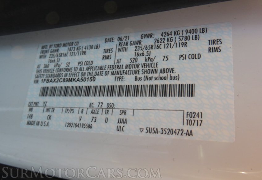 2021 Ford Transit Passenger Wagon - Image 49