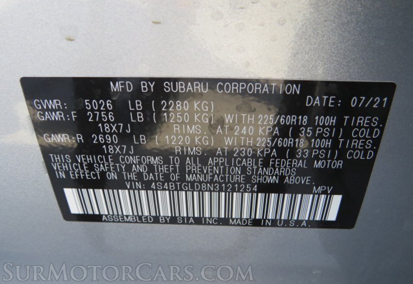 2022 Subaru Outback - Image 53