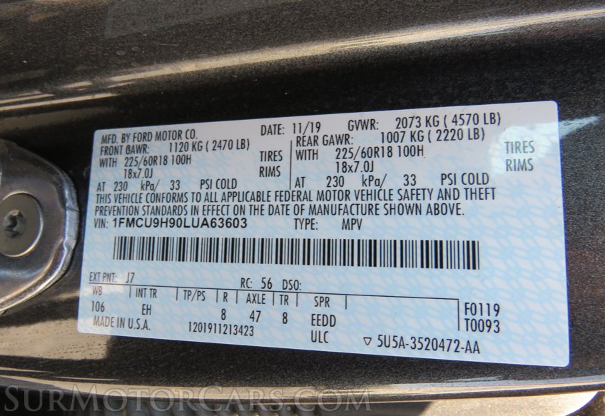 2020 Ford Escape - Image 56