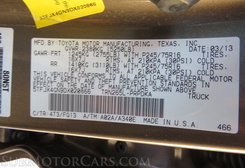 2013 Toyota Tacoma - Image 61