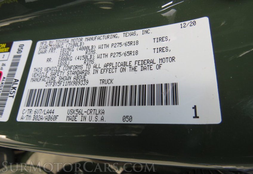 2021 Toyota Tundra 4WD - Image 59