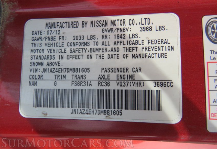 2013 Nissan 370Z - Image 42