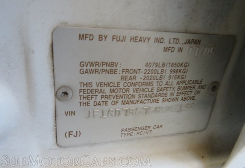 2006 Subaru Impreza Sedan - Image 58