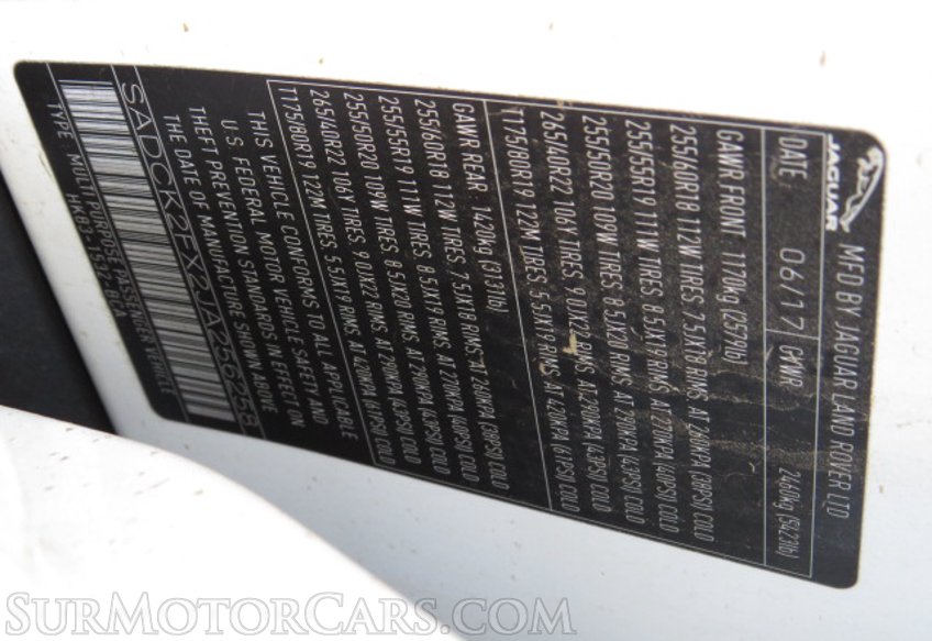 2018 Jaguar F-PACE - Image 51