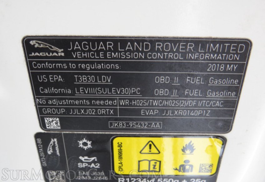 2018 Jaguar F-PACE - Image 50