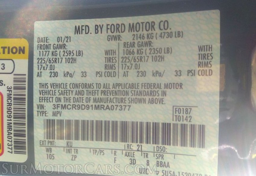 2021 Ford Bronco Sport - Image 9