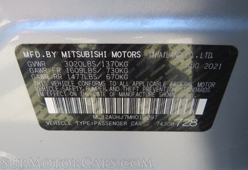 2021 Mitsubishi Mirage - Image 46