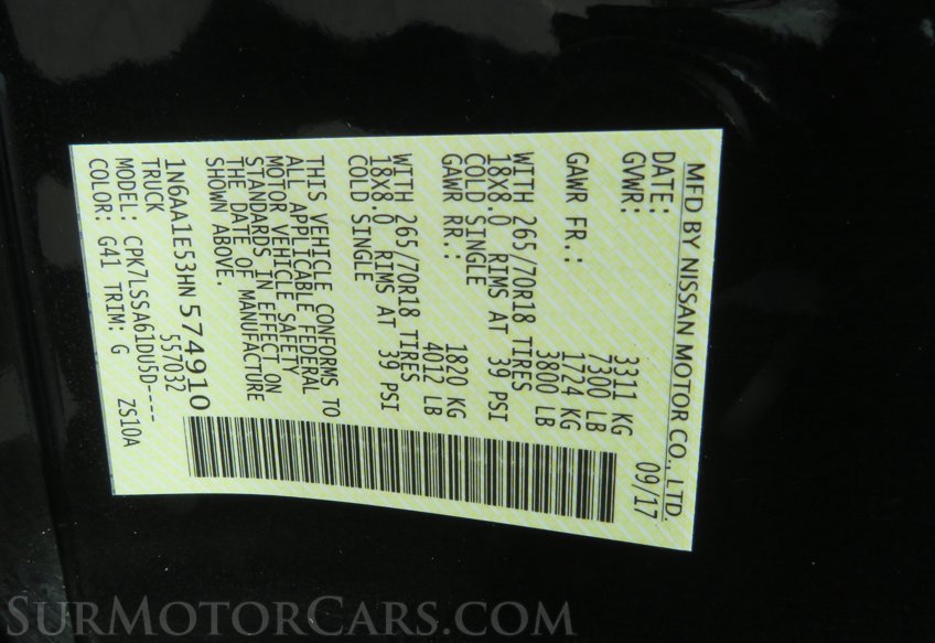 2017 Nissan Titan - Image 56