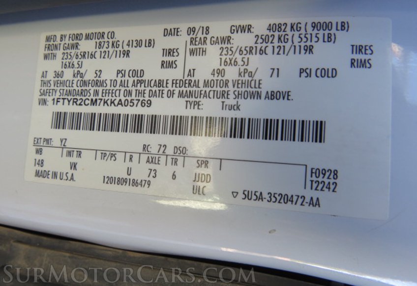 2019 Ford Transit Van - Image 45