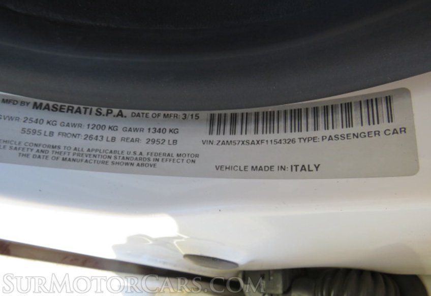 2015 Maserati Ghibli - Image 54