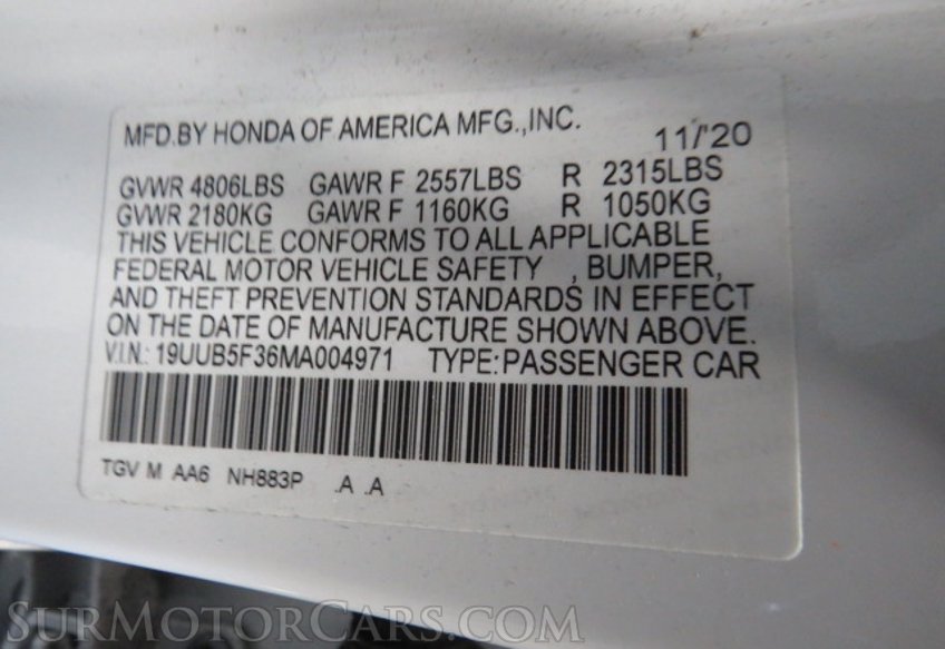 2021 Acura TLX - Image 55