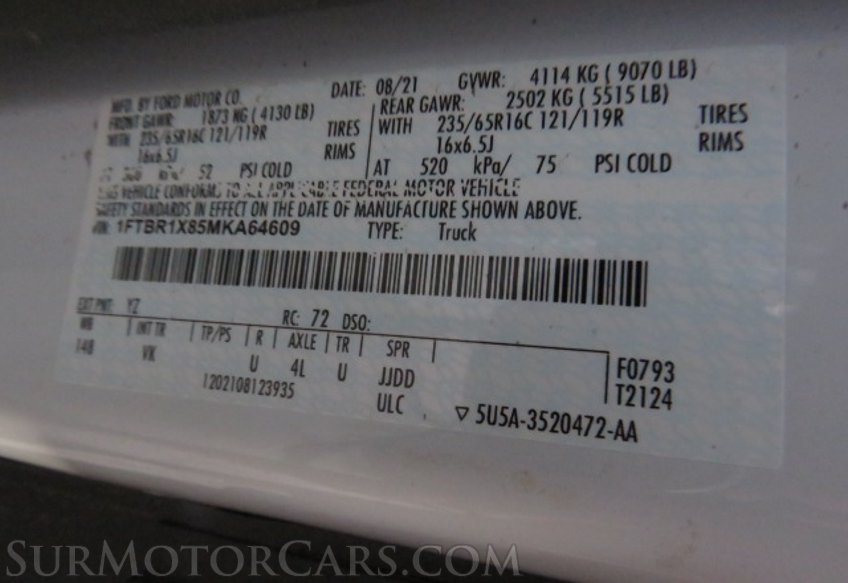 2021 Ford Transit Cargo Van - Image 42