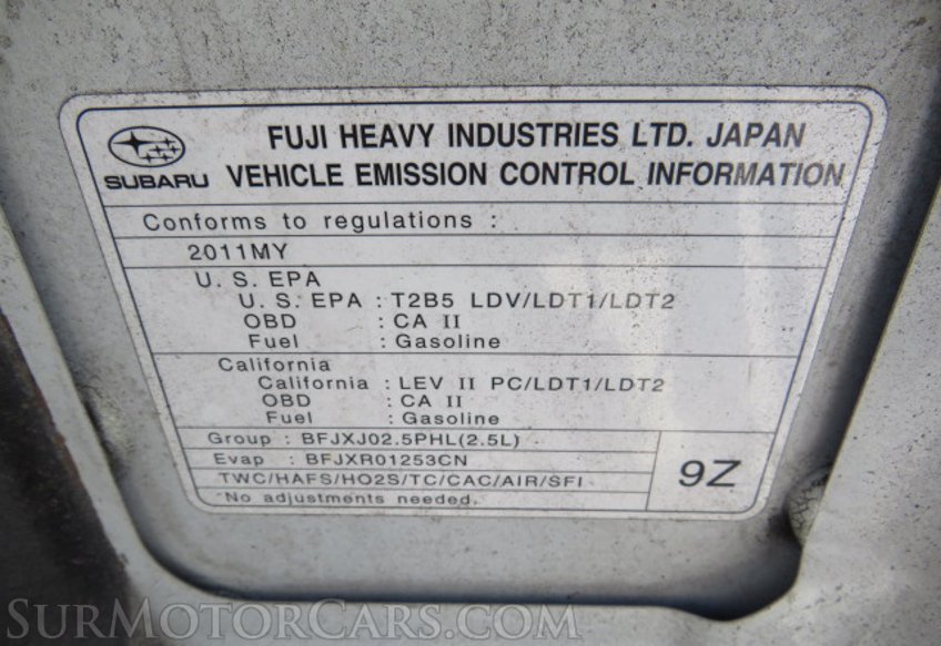 2011 Subaru Impreza Sedan WRX - Image 49