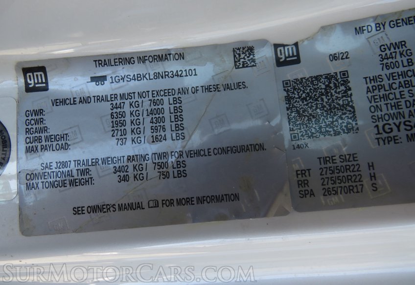 2022 Cadillac Escalade - Image 93