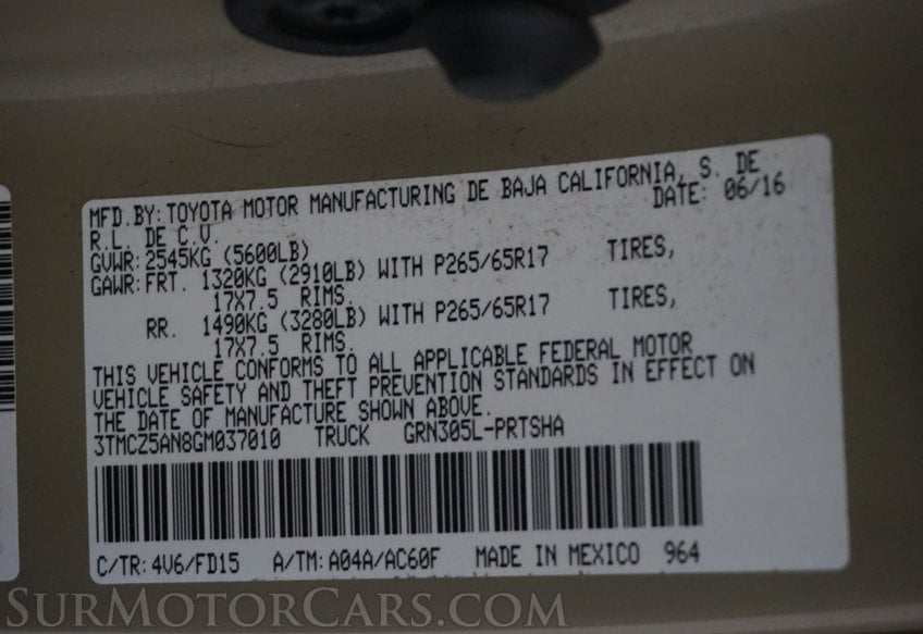 2016 Toyota Tacoma - Image 52