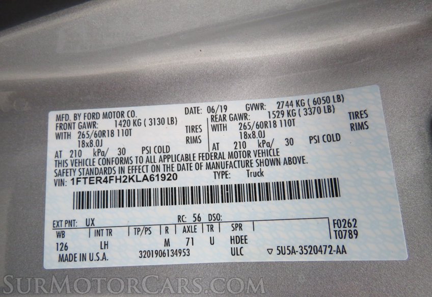 2019 Ford Ranger - Image 49