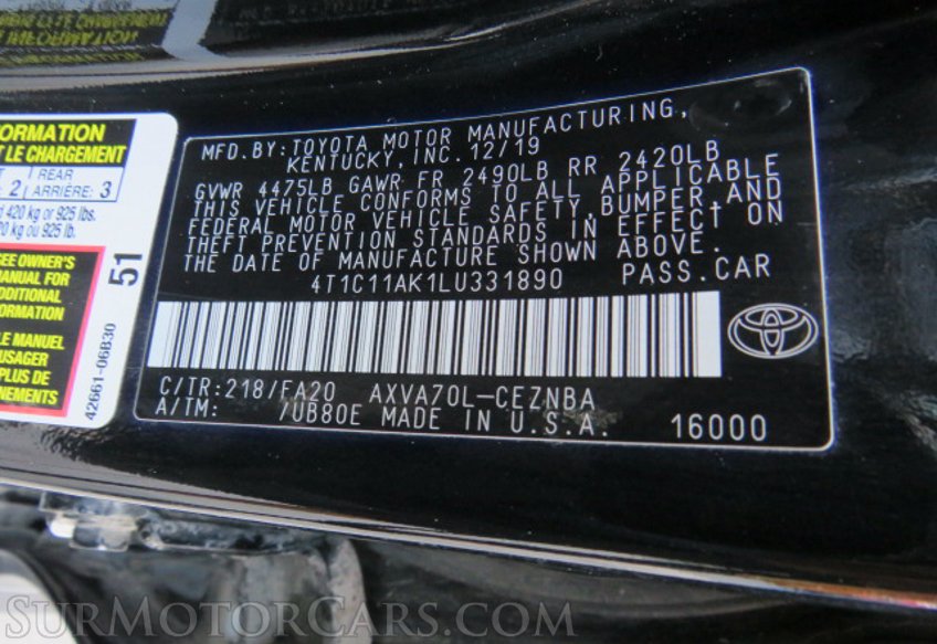 2020 Toyota Camry - Image 44