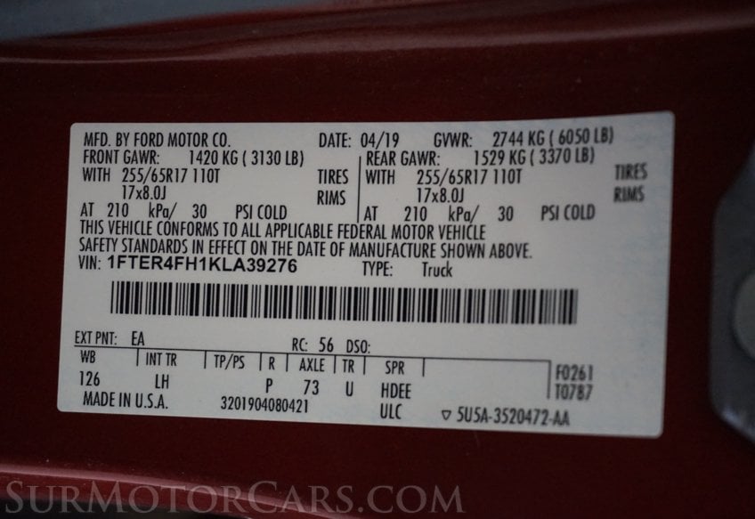 2019 Ford Ranger - Image 70