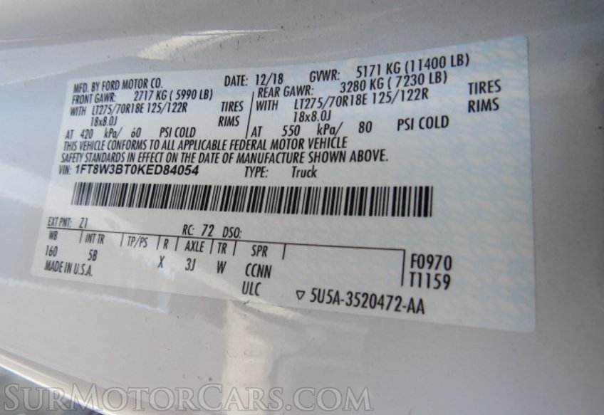 2019 Ford Super Duty F-350 SRW - Image 60