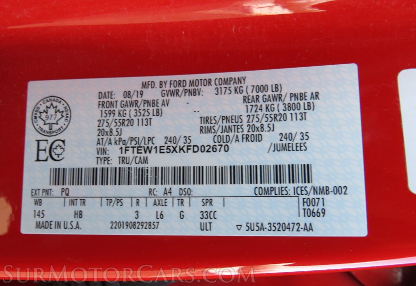 2019 Ford F-150 - Image 73