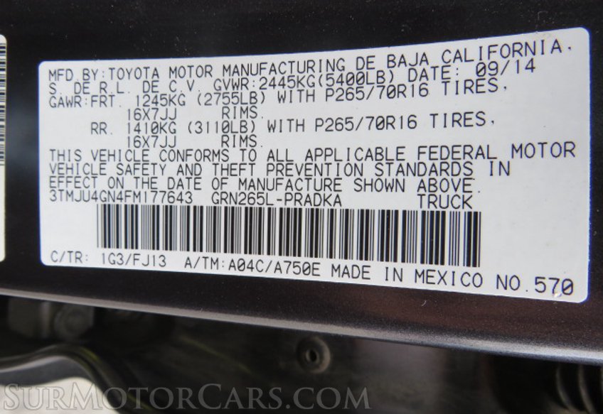 2015 Toyota Tacoma - Image 55