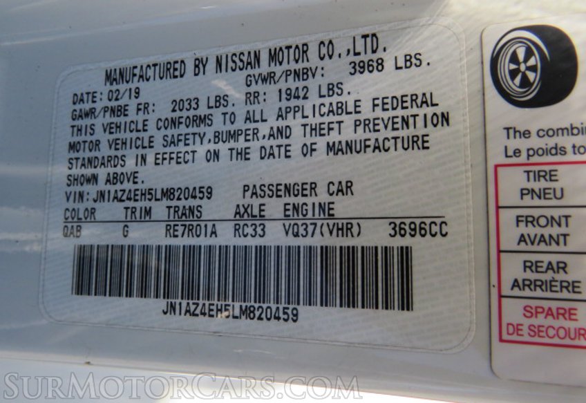 2020 Nissan 370Z Coupe - Image 43