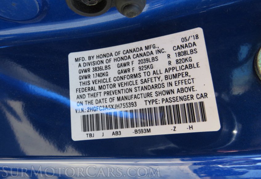 2018 Honda Civic Si Coupe - Image 50