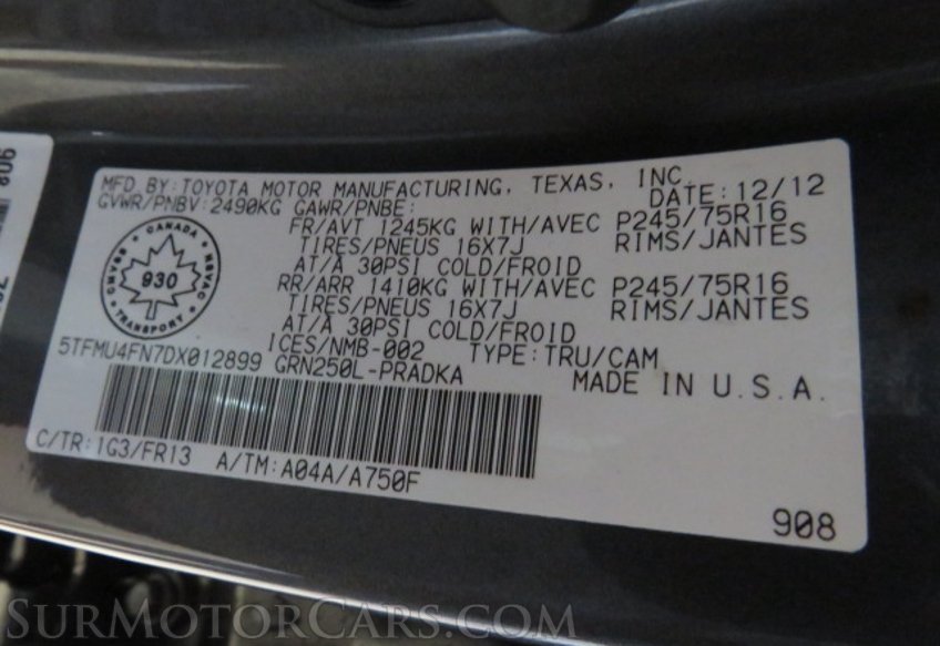 2013 Toyota Tacoma - Image 49