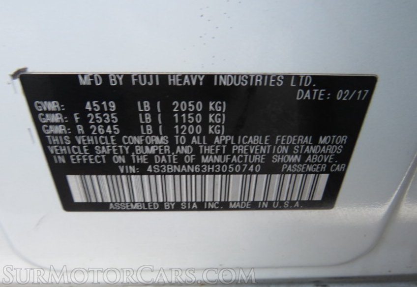 2017 Subaru Legacy - Image 54