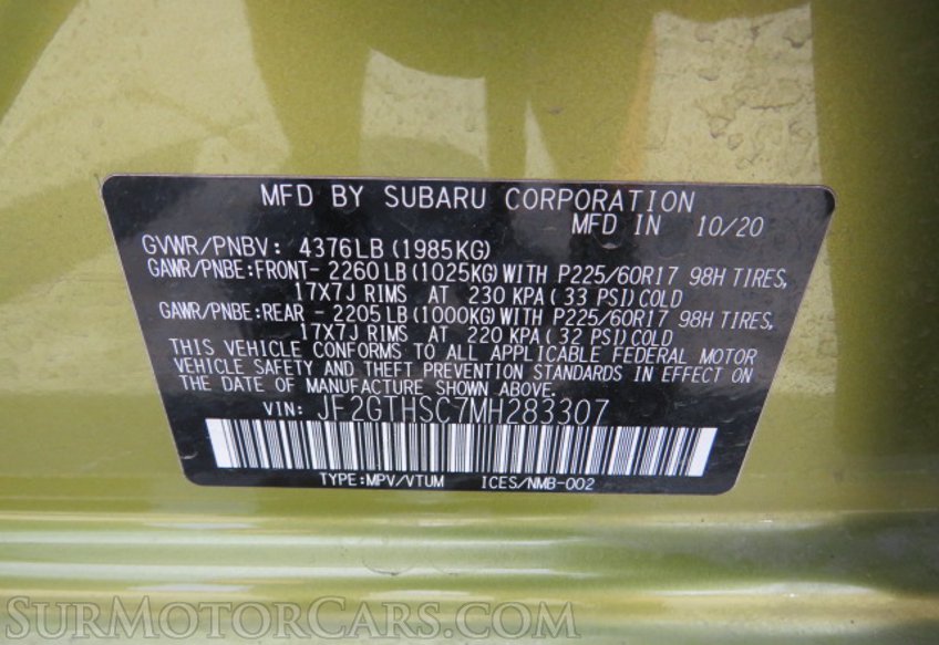 2021 Subaru Crosstrek - Image 51