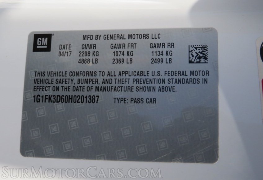 2017 Chevrolet Camaro ZL1 - Image 55