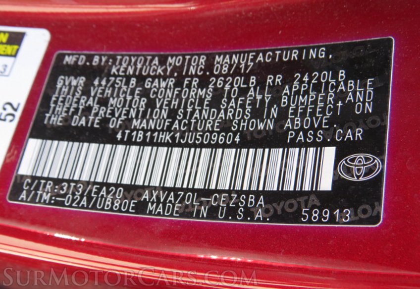 2018 Toyota Camry - Image 46