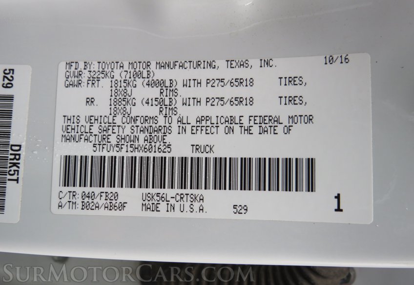 2017 Toyota Tundra 4WD - Image 58