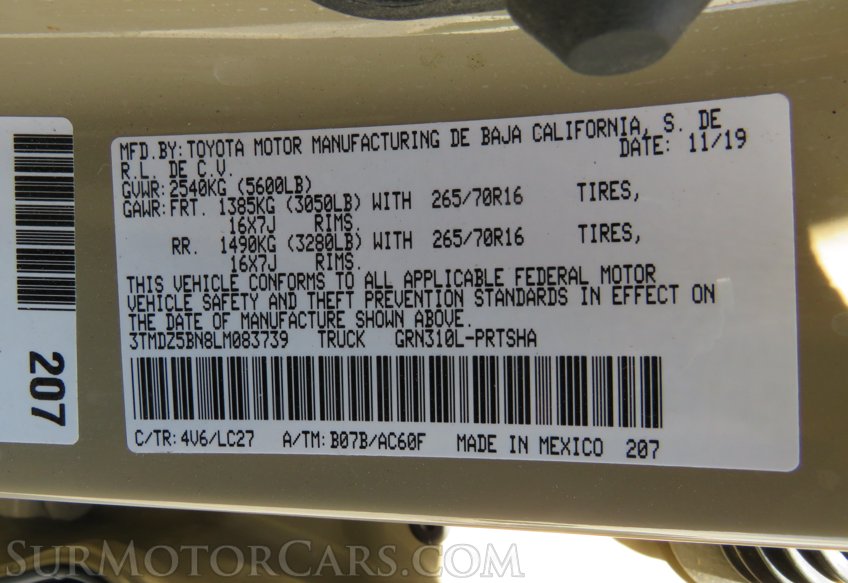 2020 Toyota Tacoma 4WD - Image 54