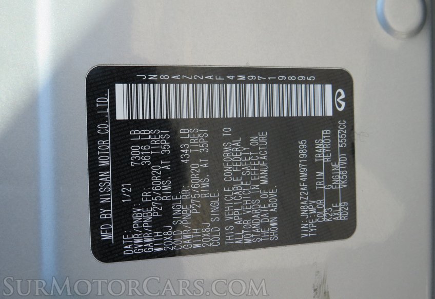 2021 Infiniti QX80 - Image 59