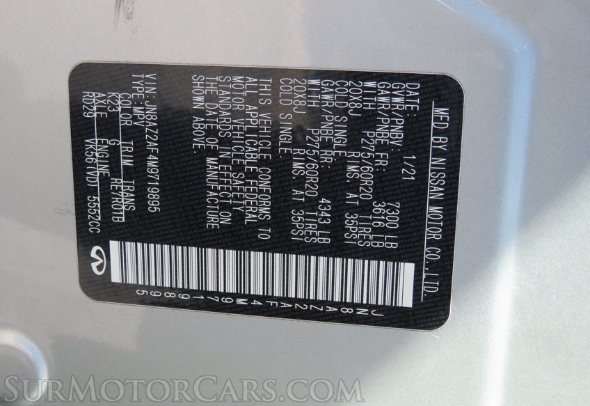 2021 Infiniti QX80 - Image 60