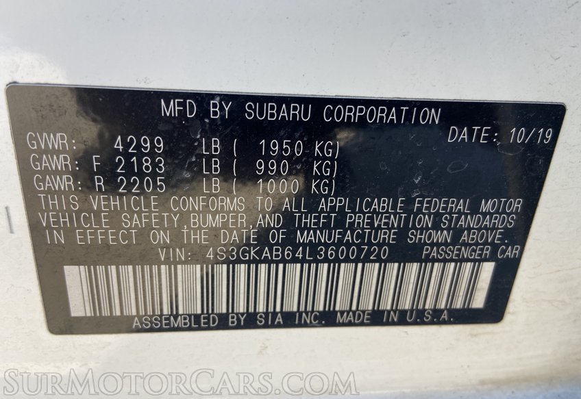 2020 Subaru Impreza - Image 51