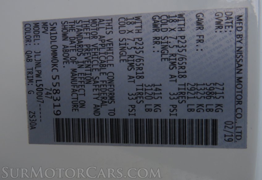 2019 Infiniti QX60 - Image 56