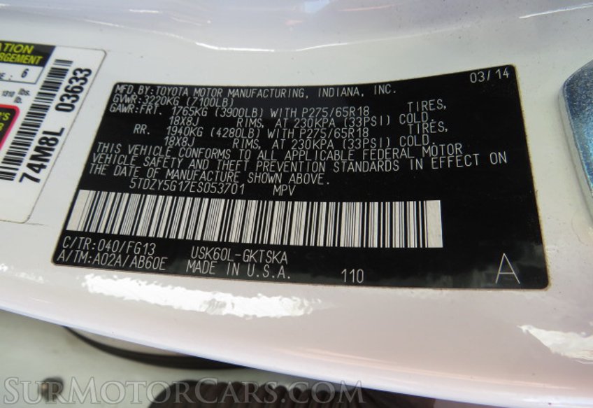 2014 Toyota Sequoia - Image 55