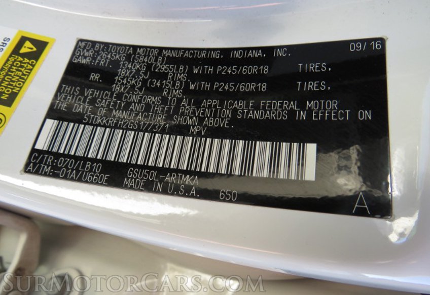 2016 Toyota Highlander - Image 54