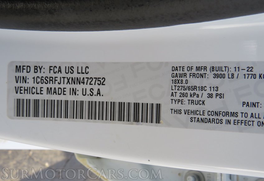 2022 Ram 1500 - Image 59