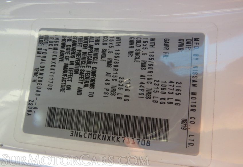 2019 Nissan NV200 Compact Cargo - Image 48