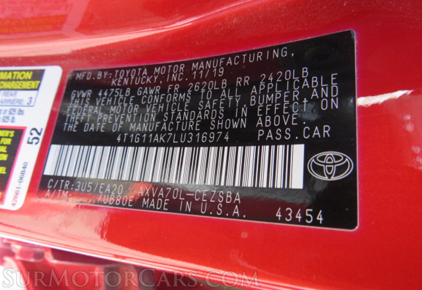 2020 Toyota Camry - Image 44