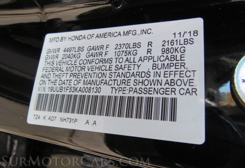 2019 Acura TLX - Image 53