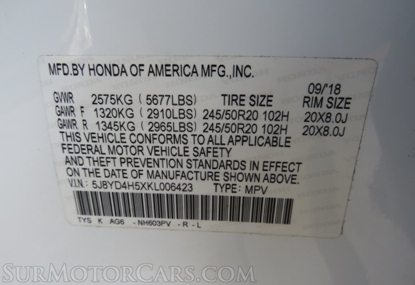 2019 Acura MDX - Image 57