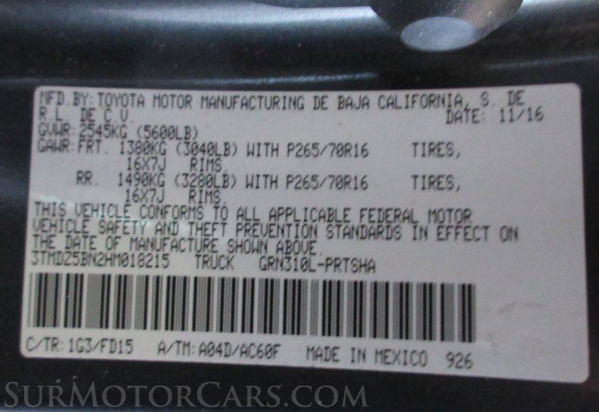 2017 Toyota Tacoma - Image 54